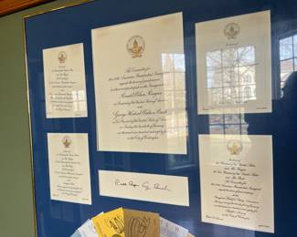 Ronald Reagan 50th American Presidential Inaugural 1985 Framed Memorabilia,