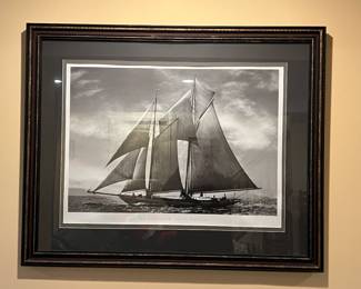 Framed Sailboat Photo