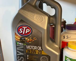 STP Motor Oil SAE 0W-20 (about 5 qts),