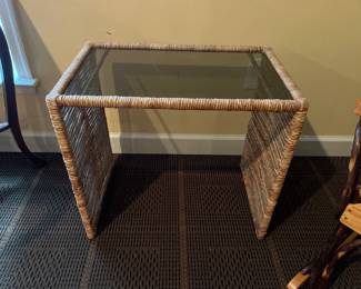 Glass Top Small Table
