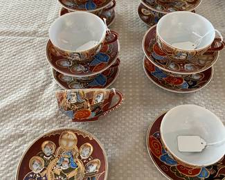 Satsuma Cups & Saucers,