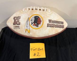 Redskins “E SERIES” Limited Edition Football (3 Super Bowls),