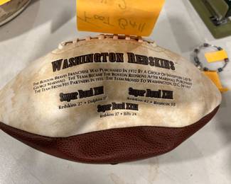 Redskins “E SERIES” Limited Edition Football (3 Super Bowls),