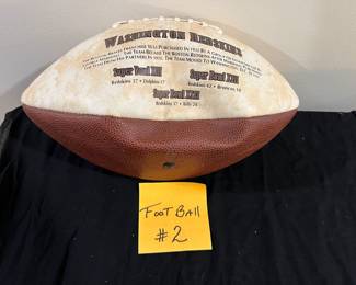 Redskins “E SERIES” Limited Edition Football (3 Super Bowls),