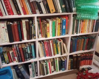 large assortment of books