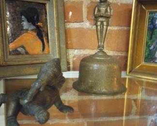 brass and signed art