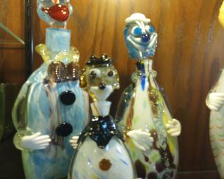 Murano glass decanters