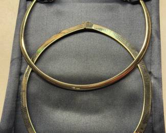 14k gold 6mm omega necklace
10k gold 8mm omega necklace 