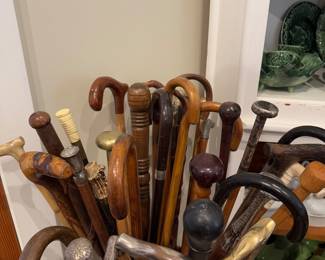 Walking stick collection 