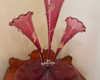 Cranberry Glass epergne