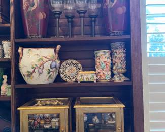 Limoges trinket boxes
Capodimonte Vases