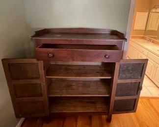 Antique pie safe (cabinet/dresser) 44"x 18" x 57" - $500