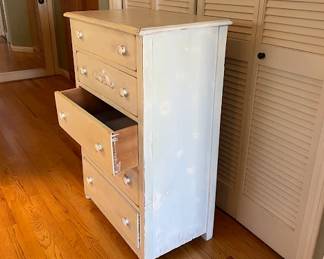Off white painted dresser 87" x 65" x 52"- $100