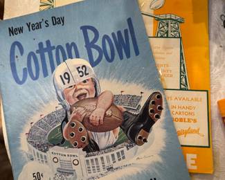 1952 Cotton Bowl memorabilia