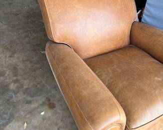CONTEMPORARY RECLINING CLUB CHAIR - LEGS NEED REPAIR