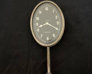 WALTHAM 8 DAY VINTAGE CAR CLOCK