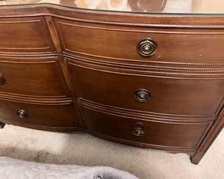 DOUBLE DRESSER - HAS MATCHING CHEST AND NIGHTSTANDS