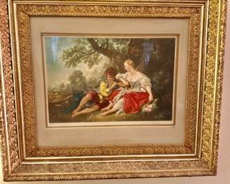 Beautifully framed Antique Chromolithograph