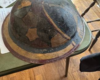 World war 1 German camouflage helmet