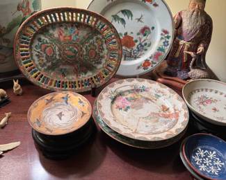 Rose Medallion and other vintage china