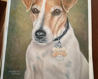Art Print Terrier Dog by Meredith Rambo