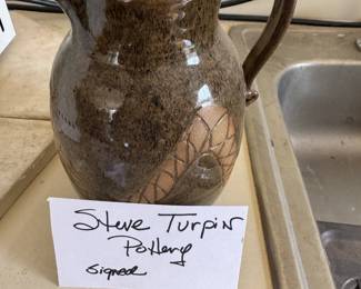 Steve Turpin signed pottery