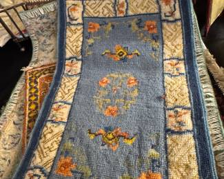 Beautiful large handmade needlepoint dollhouse rug