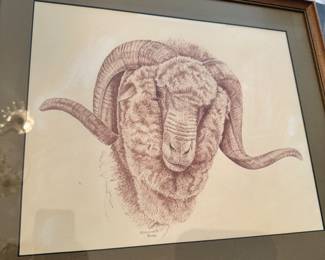 Original Sketch by Meredith Rambo of Ram