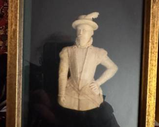 Original sculpture miniature framed