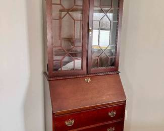 Lot 013-MBR: Vintage Jasper Cabinet Co. Secretary Desk and Cabinet