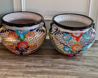 Lot 039-LR: Two Decorative Planter Pots