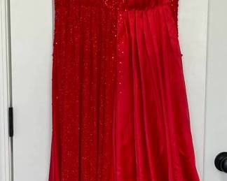 Lot 020-BR1: Red Ballroom Gown