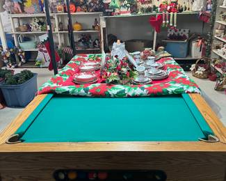 Vintage pool table 