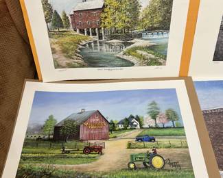 Alvin York gristmill print 
An end of an era thrasher print 