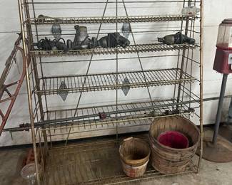 Vintage metal shelf 