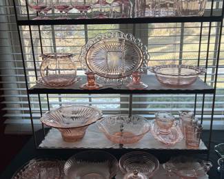 Pink Depression glass