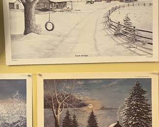 Winter prints from Fred thrasher 
Signed and numbered 