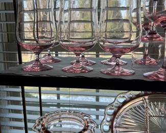 Stemmed depression goblets 