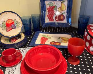 New red fiesta dishes 