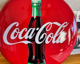 Small Coca Cola Button Sign