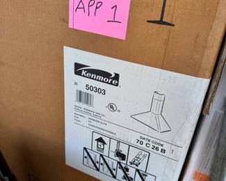 New Kenmore Range Hood in box