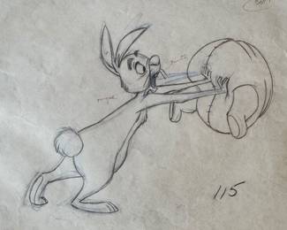 Animation Drawings, Rabbit and Winnie the Pooh