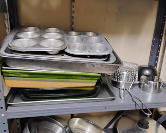 baking pans and small pots