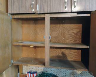 Inside a cabinet