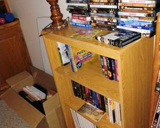 dvds and shelf