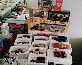 car , truck and John Deere tractors in original boxes