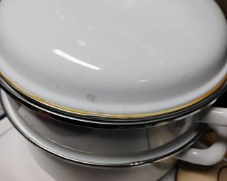 enamel pot double boiler