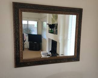 Beautiful Ornate Wall Mirror with Beveled Edges