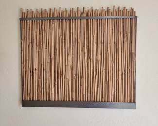Bamboo and Metal Wall Decore