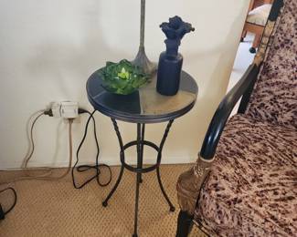 Macro Terrazzo Slate Side Table